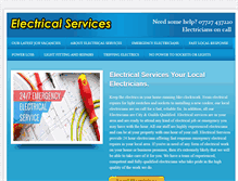 Tablet Screenshot of 247electrician.info